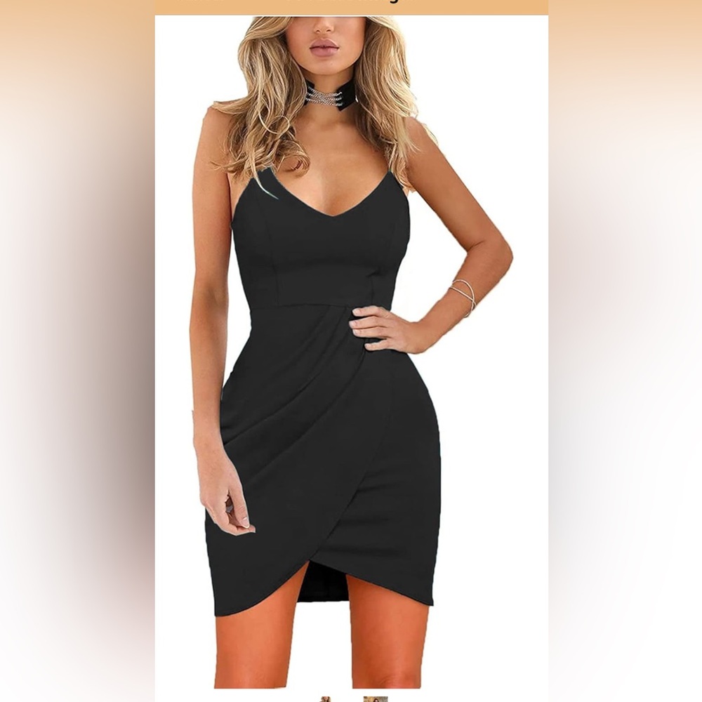 Spaghetti Strap Bodycon Little Black Dress